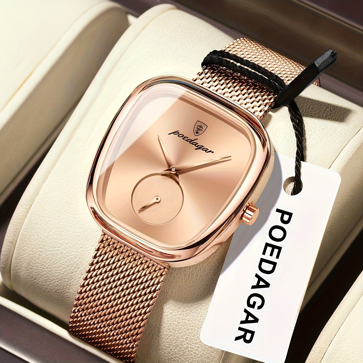 Aurum Mesh Square – Diseño Atemporal en Acero Inoxidable