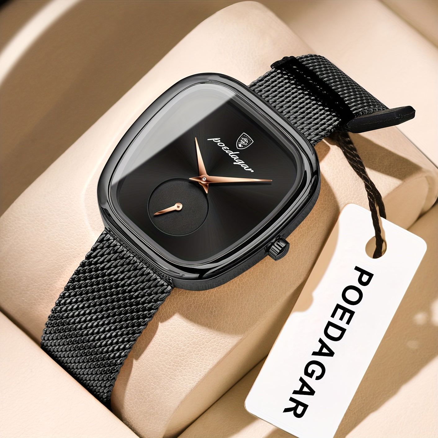 Aurum Mesh Square – Diseño Atemporal en Acero Inoxidable