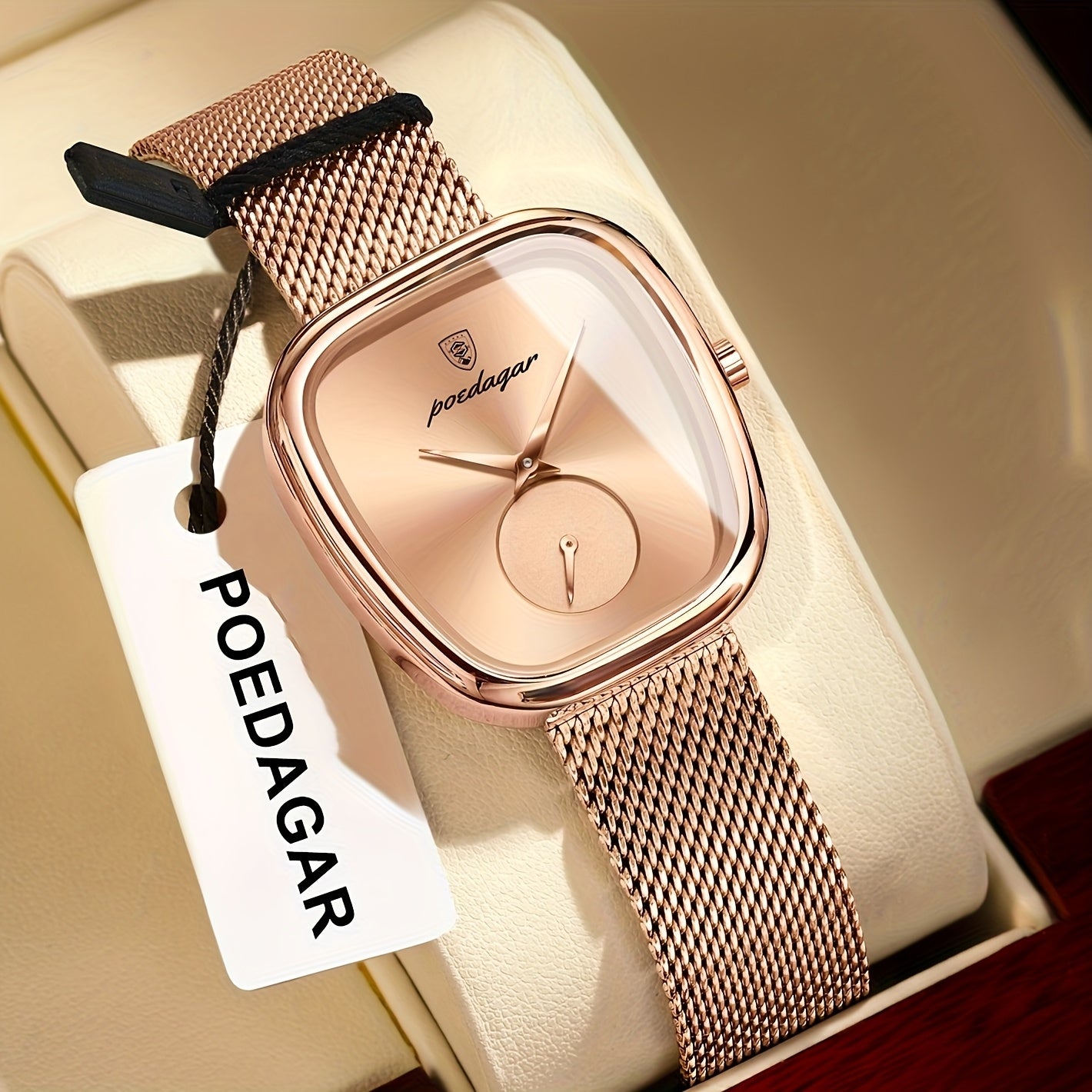 Aurum Mesh Square – Diseño Atemporal en Acero Inoxidable