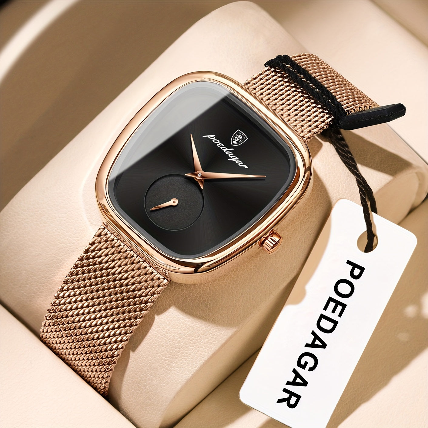 Aurum Mesh Square – Diseño Atemporal en Acero Inoxidable