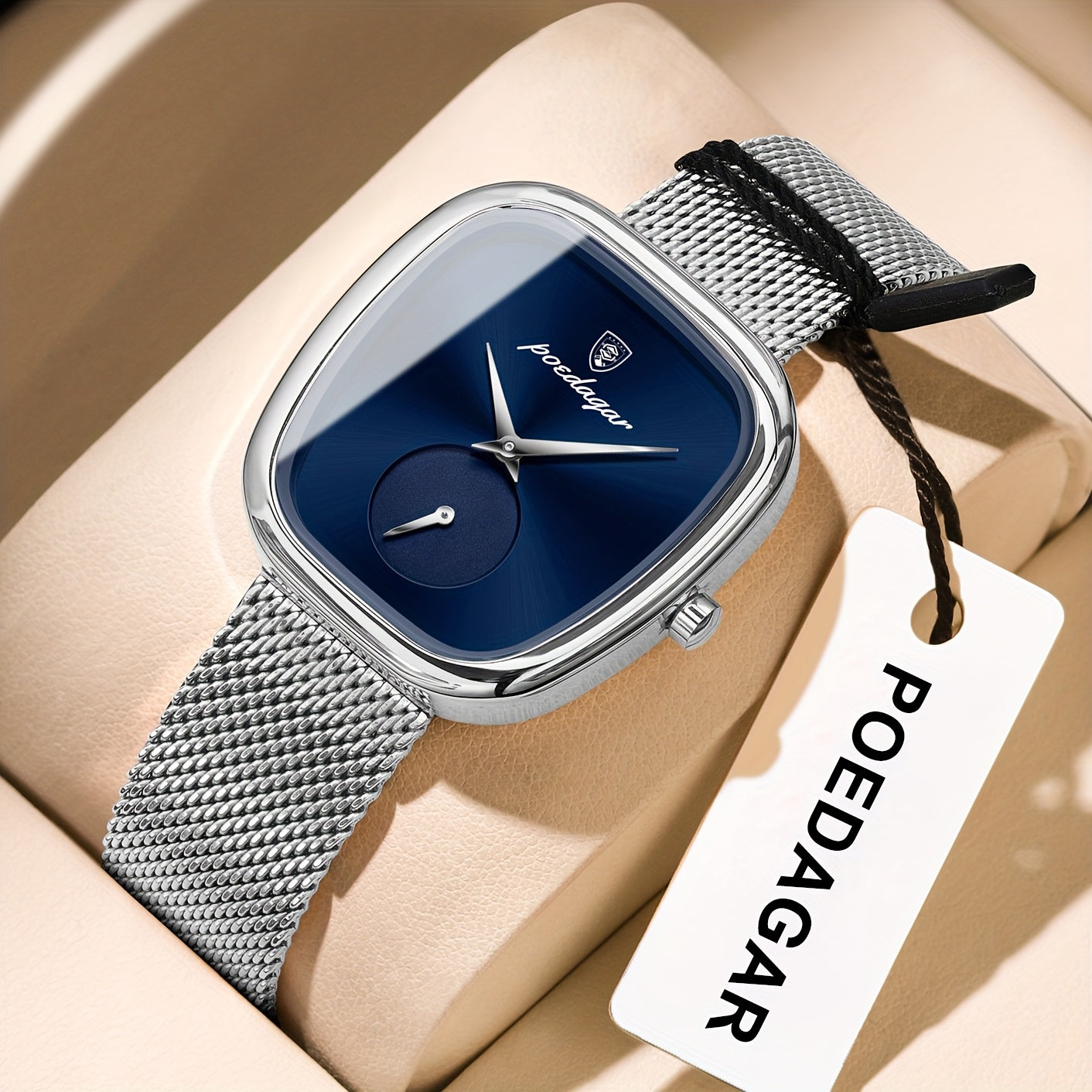 Aurum Mesh Square – Diseño Atemporal en Acero Inoxidable